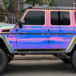 Luxury sports car with premium detailing and exterior protection